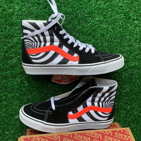 VANS SK8-HI Swirl Black/Flery Coral men’s - Picture 13 of 16